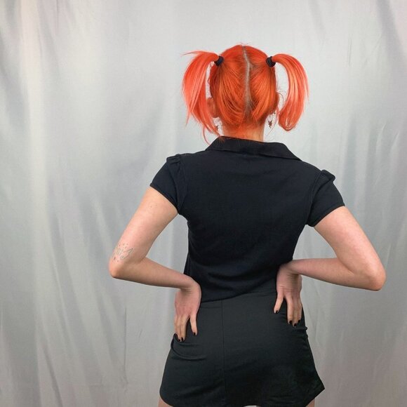 LACOSTE Navy Shorts  Sleeve Polo Shirt - Picture 2 of 10